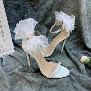 Fermaglio per fiocco per scarpe N2318, Fiocchi per scarpe, Fermaglio per fiocco per scarpe da donna, Fermagli per fiocchi per scarpe, Fiocchi fatti a mano per scarpe da sposa