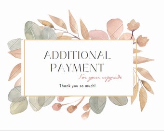 The additional payment for the product upgrade in Haylie 's order.