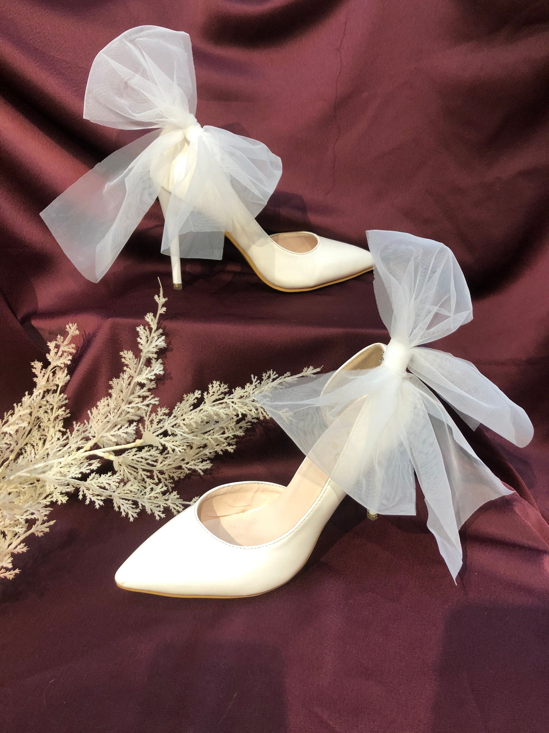 Color Block Creamy white Bowknot Shoe Clips Wedding Bridal - Temu