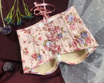 Roses CorsetCorset Pattern, Retro Corset Top, Roses Bustier Top, Vintage corset, Corset Tops, Corset Top Floral For Women