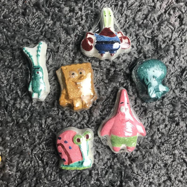 Spongebob & Friends Bath Bombs Etsy