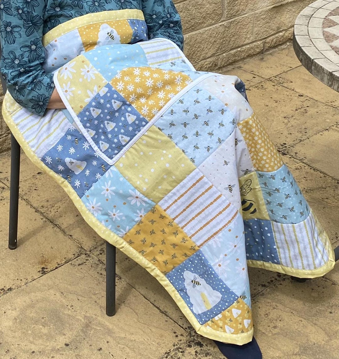 Toasty Hands Lap Quilt DIGITAL Sewing Instructions. Wheelchair Friendly, With Storage Bag and Quillow Instructions