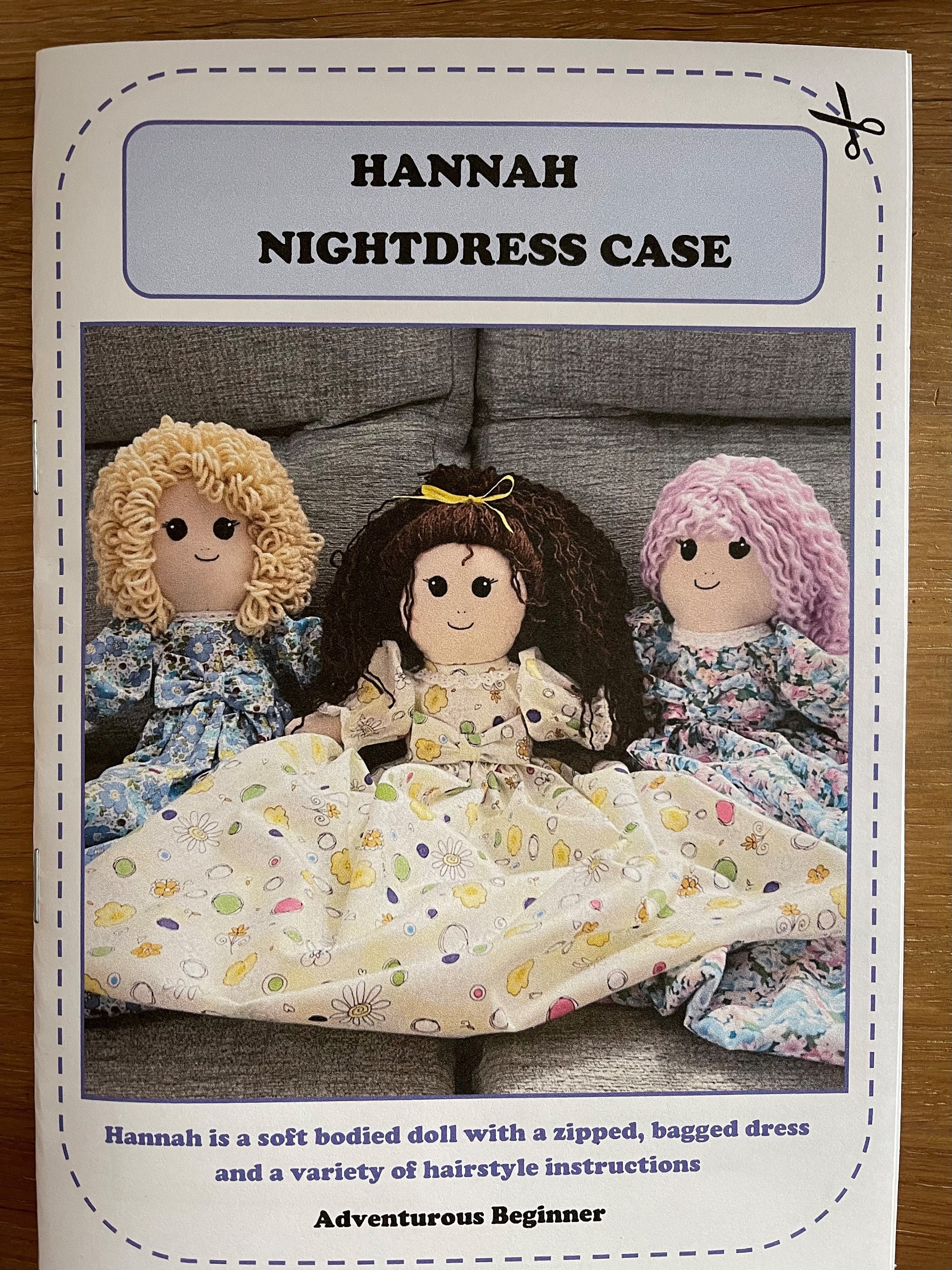 Hannah Doll Nightdress Case Sewing Pattern. Digital Version - Etsy Singapore