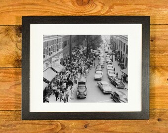 Fenway Park 1950's - Iconic Ballpark of the Boston Red Sox - Matted and Framed Vintage Sports Wall Hanging