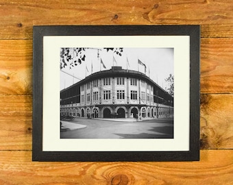 Forbes Field 1909 - Historic Former Pittsburgh Ballpark - Matted & Framed Vintage Sports Wall Hanging