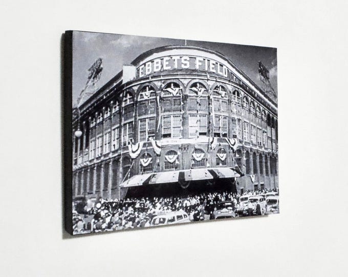Ebbets Field - Iconic Brooklyn Dodgers Ballpark 1947 World Series - Vintage Sports Wood Wall Panel