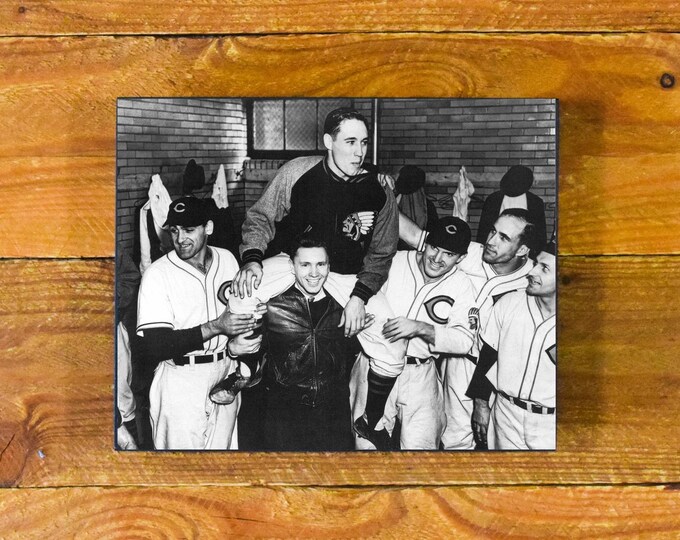 Cleveland Celebrates! - Last World Series Win in 1948 - Sports Room or Bar Wood Wall Panel