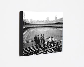 Polo Grounds New York - Center Field View Iconic Former Home Ballpark of Giants and Mets - Sports Wood Wall Panel