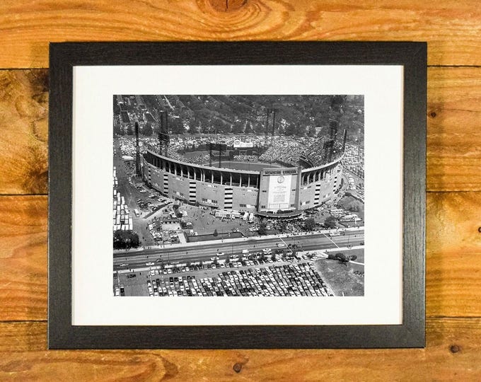 Aerial View of Memorial Stadium Baltimore (1950-1997) - Former Home Baltimore Orioles & Colts - Vintage Sports Wall Hanging