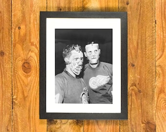 Early Goalie Masks in the National Hockey League - 1962 Image - Matted & Framed Sports Wall Hanging