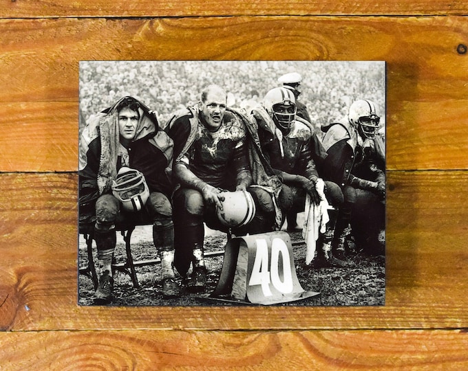 Ray Nitschke and the Green Bay Packers - "The 1960's in the NFL" - Vintage Sports Wood Wall Panel