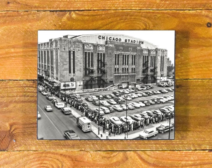 Chicago Stadium "Madhouse on Madison" - 1950s-60s Sports Bar & Room Wood Wall Panel Hanging