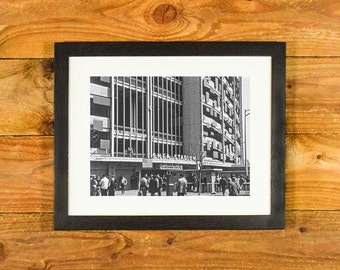 Shea Stadium - 1960's Exterior Image of Former Home of New York Mets and Jets - Vintage Matted and Framed Wall Hanging