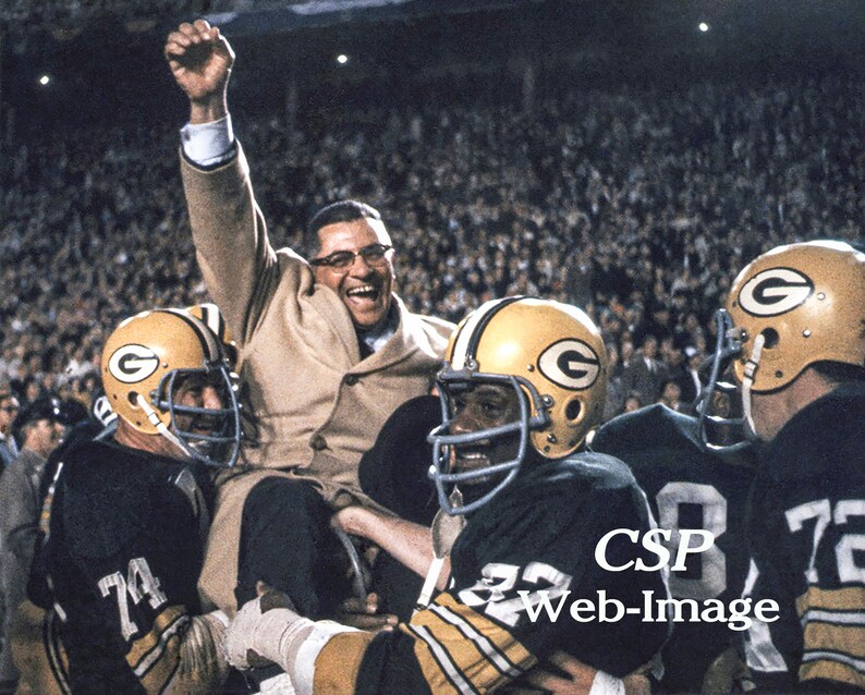 Vince Lombardi & Green Bay Packers 1966 Championship Celebration Vintage Sports Wood Wall Panel immagine 5