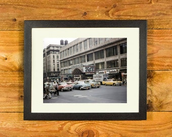 Madison Square Garden III 1950's - 1960's - Iconic New York City Arena (1925-1968) - Matted and Framed Vintage Sports Wall Hanging