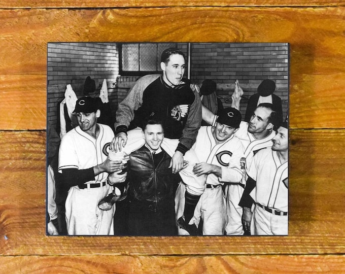 Cleveland Celebrates Winning 1948 World Series! Sports Bar & Room Wood Wall Decor