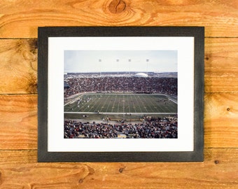 Lambeau Field - Rare 1960's Image of Iconic Home Field of the Green Bay Packers - Vintage Sports Bar and Room Wall Hanging