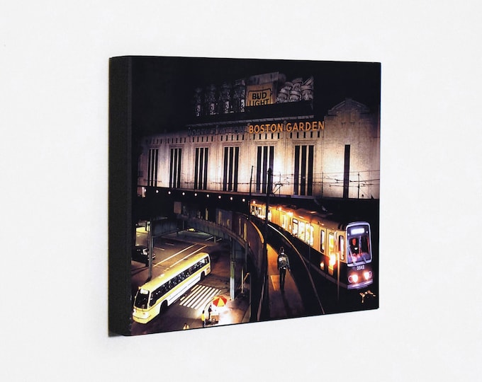 Iconic Boston Garden (1928-1995) in Color - Former Home of the Celtics & Bruins - Vintage Sports Wood Wall Panel