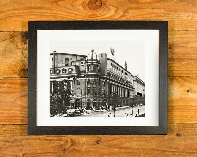 Shibe Park / Connie Mack Stadium - Philadelphia A's & Phillies - Front Entrance 1940's -50's - Framed Sports Room and Bar Wall Hanging