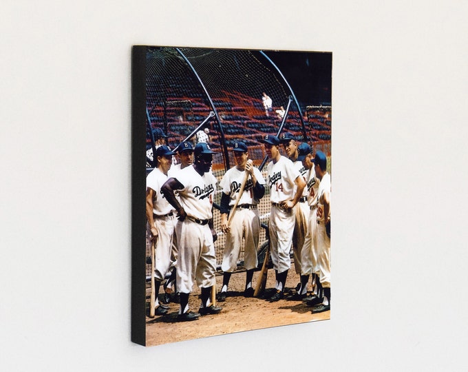 Brooklyn Dodgers - Classic 1953 "Boys of Summer" Color Image - Vintage Sports Wood Wall Panel