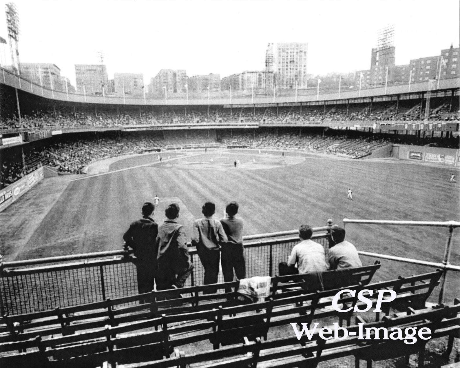 Polo Grounds New York - Center Field View Iconic Former Home Ballpark ...