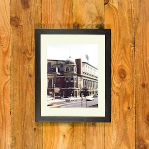 Shibe Park / Connie Mack Stadium - Color Exterior 1950&#39;s - Matted and Framed Vintage Sports Wall Hanging