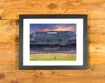 Iconic Fenway Park Boston - 1999 Shot Center Field View - Matted & Framed Sports Bar and Room Wall Decor