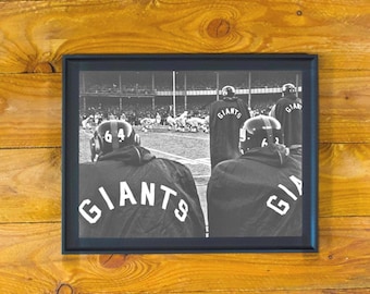 Wall Poster New York Giants Sideline Image - 1962 NFL Title Game vs Green Bay at Yankee Stadium