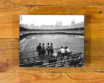 Polo Grounds New York - Center Field View Iconic Former Home Ballpark of Giants and Mets - Wood Wall Panel