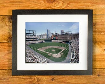 Camden Yards Home of the Baltimore Orioles - Matted & Framed Baseball Stadium Wall Decor