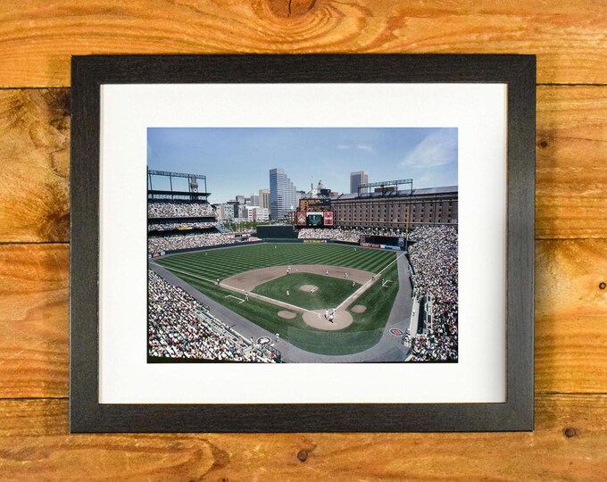 Oriole Park at Camden Yards - 1999 Color Image First of the "Retro" Ballparks - Vintage Sports Wall Hanging
