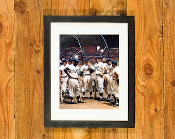 Brooklyn Dodgers - Classic 1953 "Boys of Summer" Photo - Matted & Framed Vintage Sports Wall Hanging