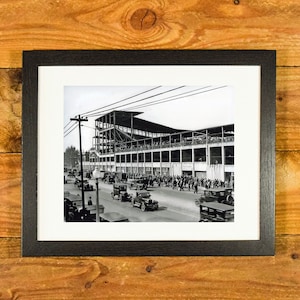 Sportsman&#39;s Park - St. Louis Cardinals - Exterior Image 1926 World Series - Matted and Framed Vintage Sports Wall Hanging