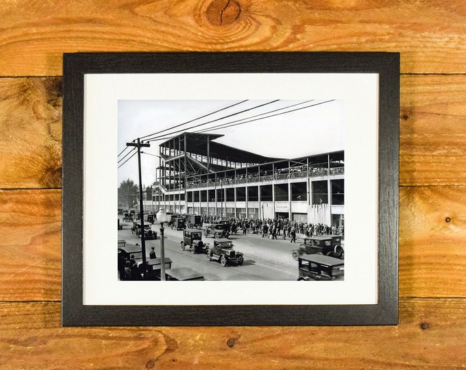 Sportsman's Park - St. Louis Cardinals - Exterior Image 1926 World Series - Matted and Framed Vintage Sports Wall Hanging