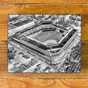 Aerial View Iconic Ebbets Field - Home of the Brooklyn Dodgers 1913-1957 - Sports Wood Wall Panel