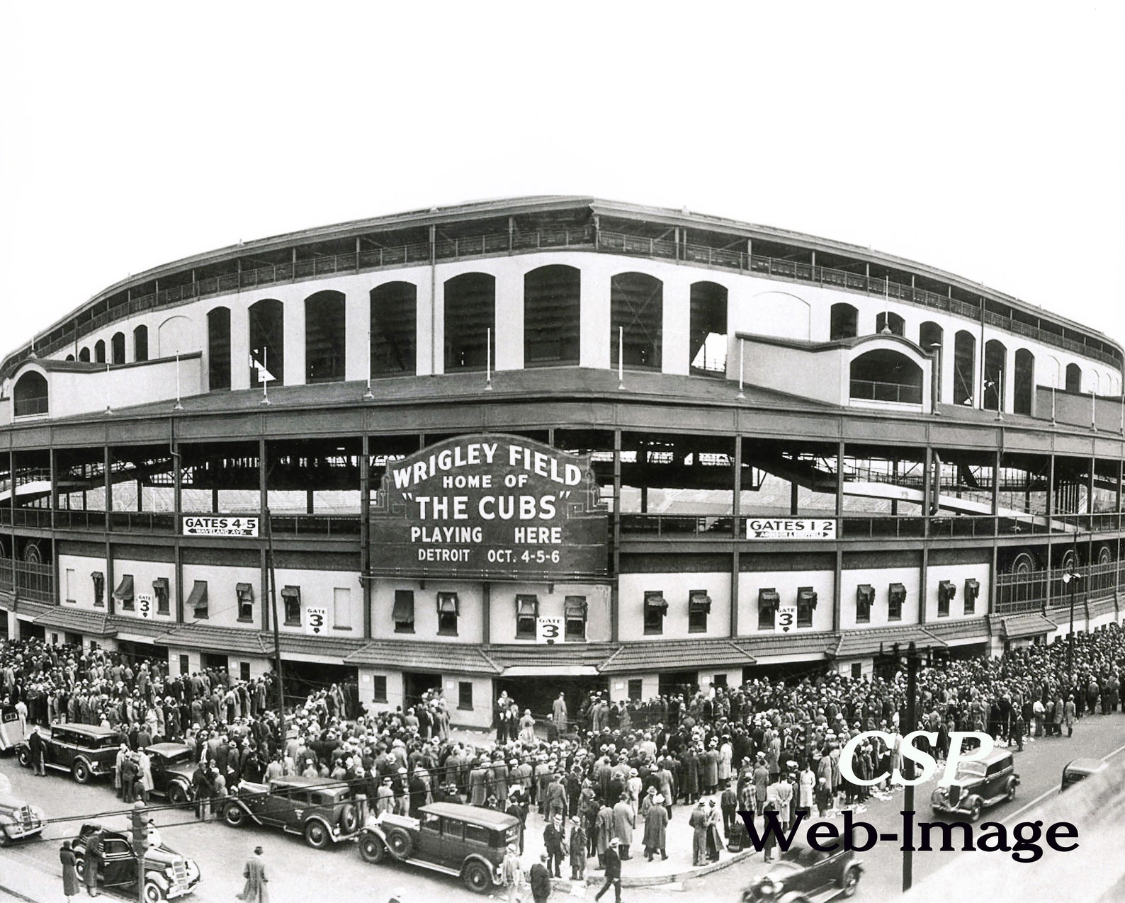Iconic Wrigley Field 1935 World Series Exterior Photo Etsy