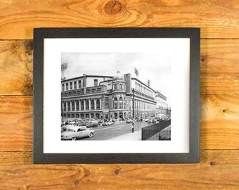 Connie Mack Stadium Philadelphia Phillies - Front Entrance 1950's - Matted & Framed Wall Hanging
