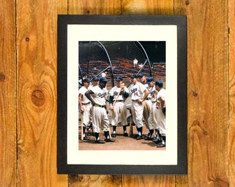 Brooklyn Dodgers - Classic 1953 "Boys of Summer" Photo - Matted & Framed Vintage Sports Wall Hanging