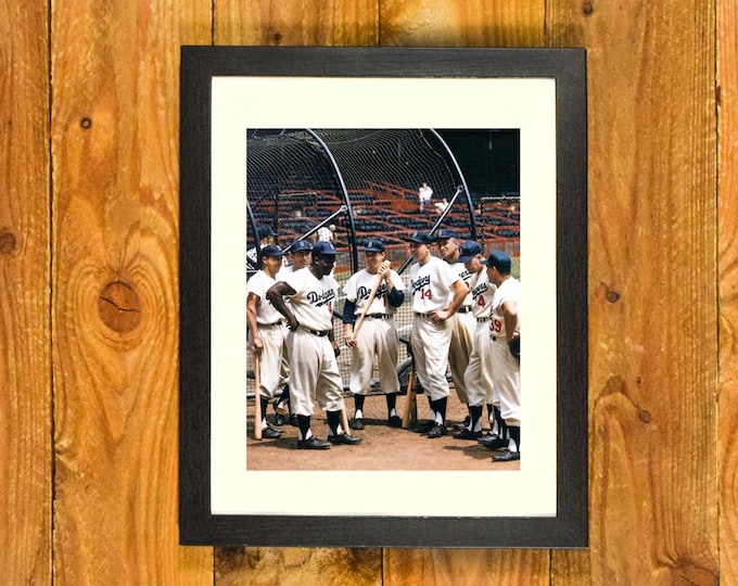 Brooklyn Dodgers - Classic 1953 "Boys of Summer" Photo - Matted & Framed Vintage Sports Wall Hanging