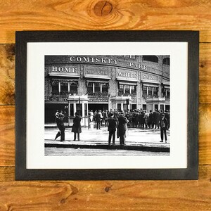 Comiskey Park - Iconic Chicago White Sox Ballpark 1920&#39;s-1930&#39;s - Matted and Framed Vintage Sports Wall Hanging
