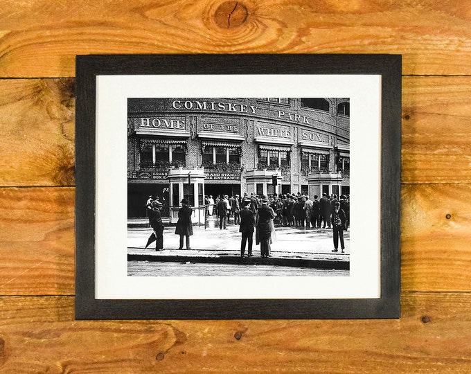 Comiskey Park - Iconic Chicago White Sox Ballpark 1920's-1930's - Matted and Framed Vintage Sports Wall Hanging
