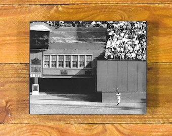 Willie Mays - "The Catch" New York Giants 1954 World Series - Wood Wall Panel Hanging