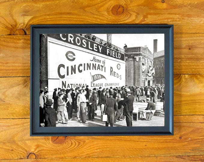 Crosley Field - Cincinnati Reds Ballpark 1940 Exterior Image - Framed Wall Poster