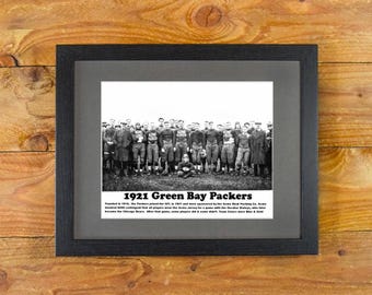 1921 Green Bay Packers "Acme Meat Packing" Team Photo - Matted & Framed Wall Art