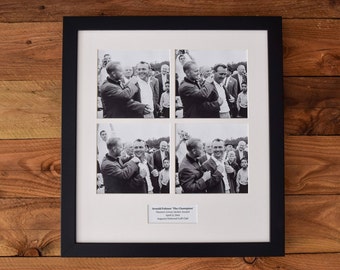 Arnold Palmer "The Champion" - Historic In-Motion Photographs of 1964 The Masters Green Jacket Award - Vintage Sports Wall Hanging