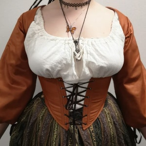 Underbust Historybounding corset/Cottagecore with sleeves