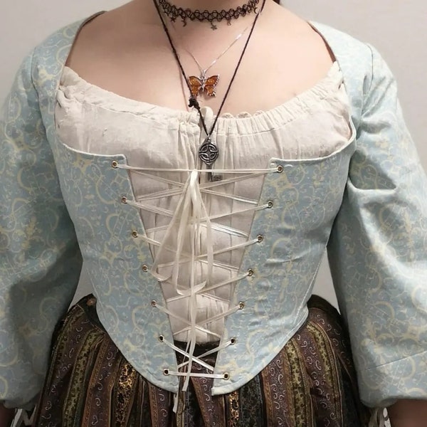 Vente d'échantillons ! Taille 40. Corset surbuste Historybounding/Cottagecore avec manches