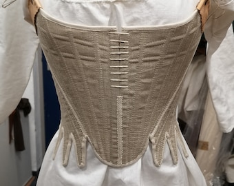 1780s / 18th century stays made to measure. 18th century corset