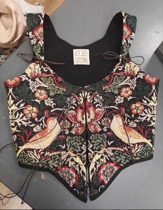 Strawberry thief stays/ corset