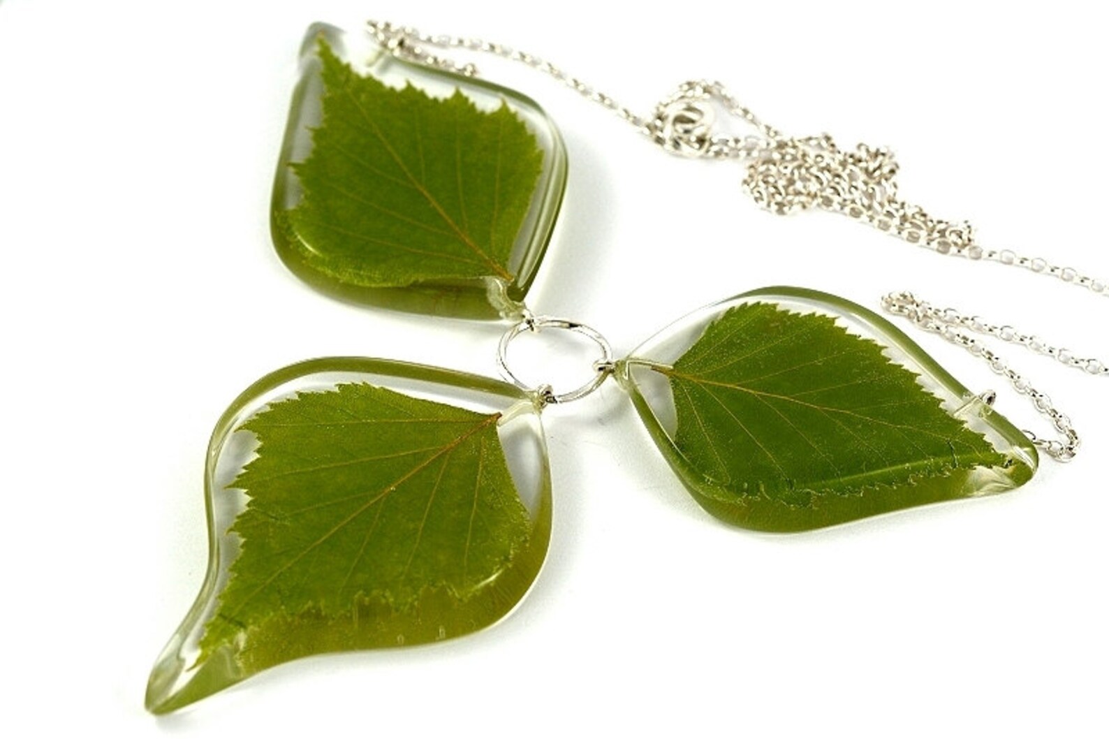 Resin Jewelry Set Birch Leaves Jewelry Natural Leaves in Etsy Canada